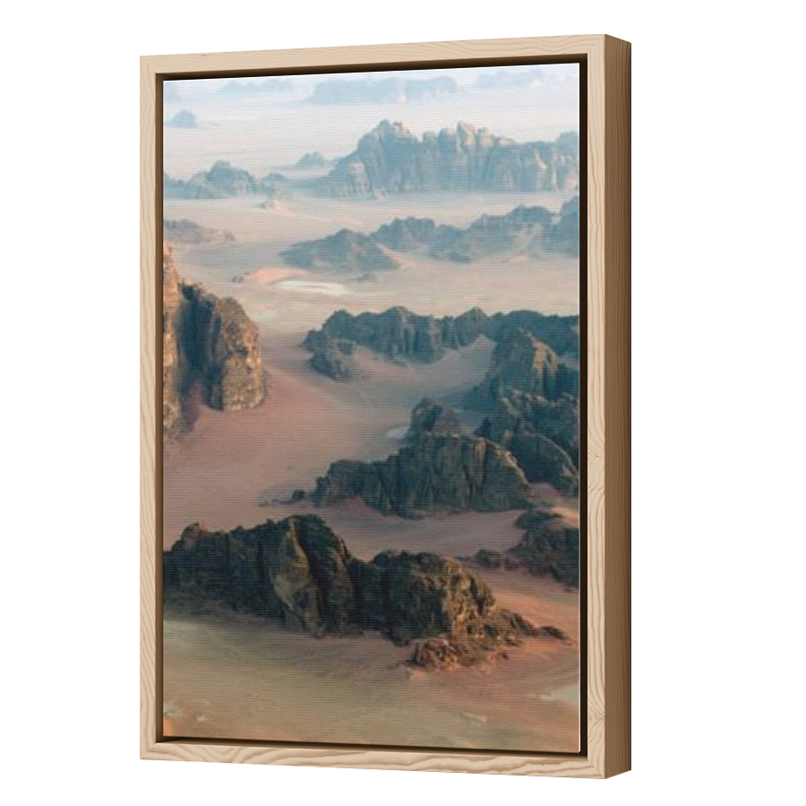 Thumbnail for Canvas - Wood Grain Floating Frame