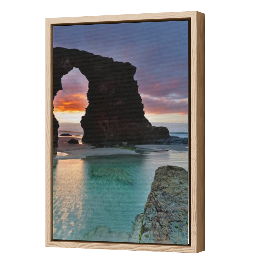 Thumbnail for Canvas - Wood Grain Floating Frame