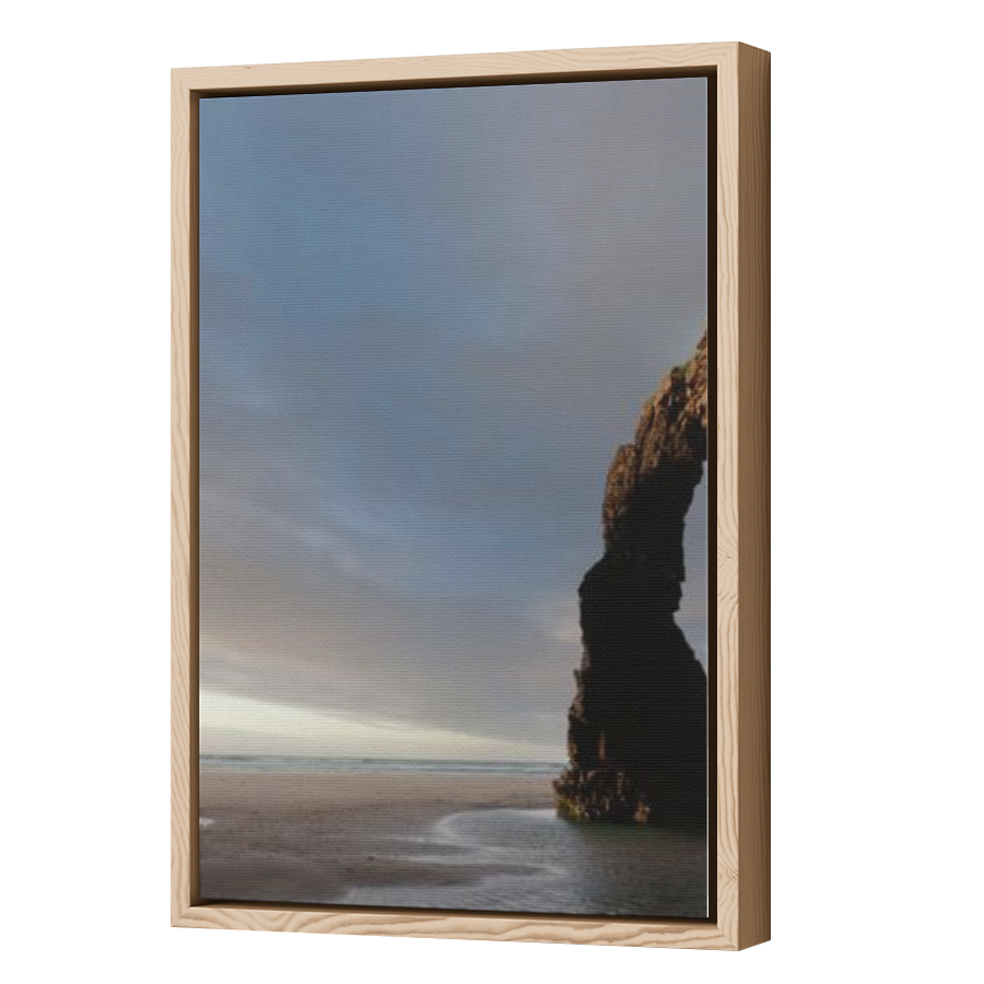 Thumbnail for Canvas - Wood Grain Floating Frame