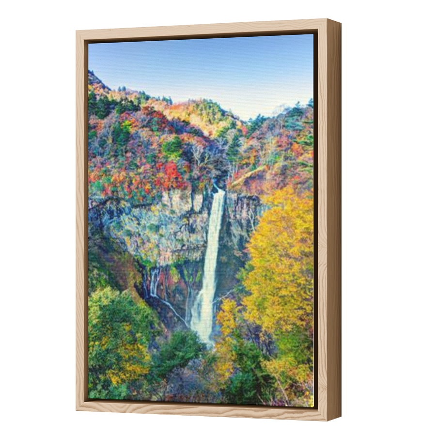 Thumbnail for Canvas - Wood Grain Floating Frame