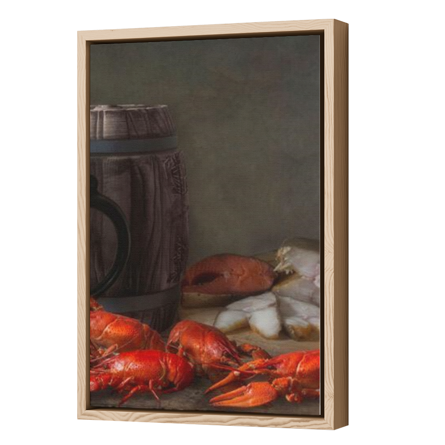 Thumbnail for Canvas - Wood Grain Floating Frame
