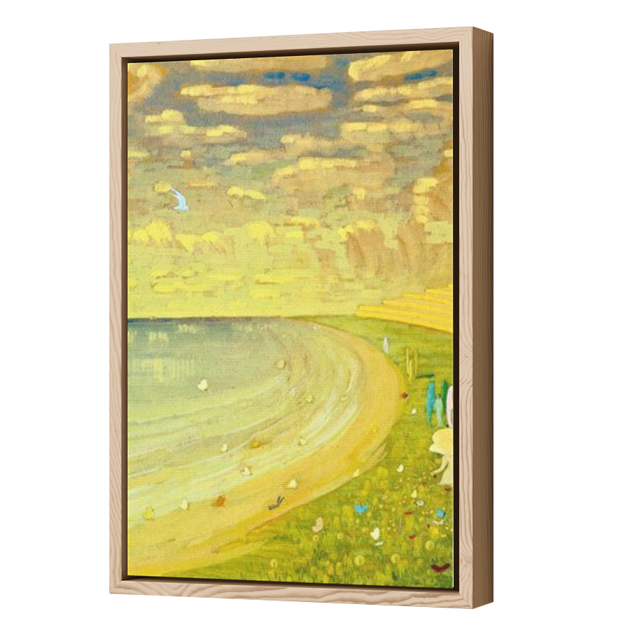 Thumbnail for Canvas - Wood Grain Floating Frame