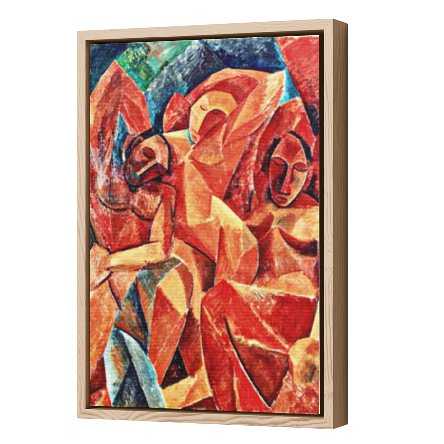 Thumbnail for Canvas - Wood Grain Floating Frame