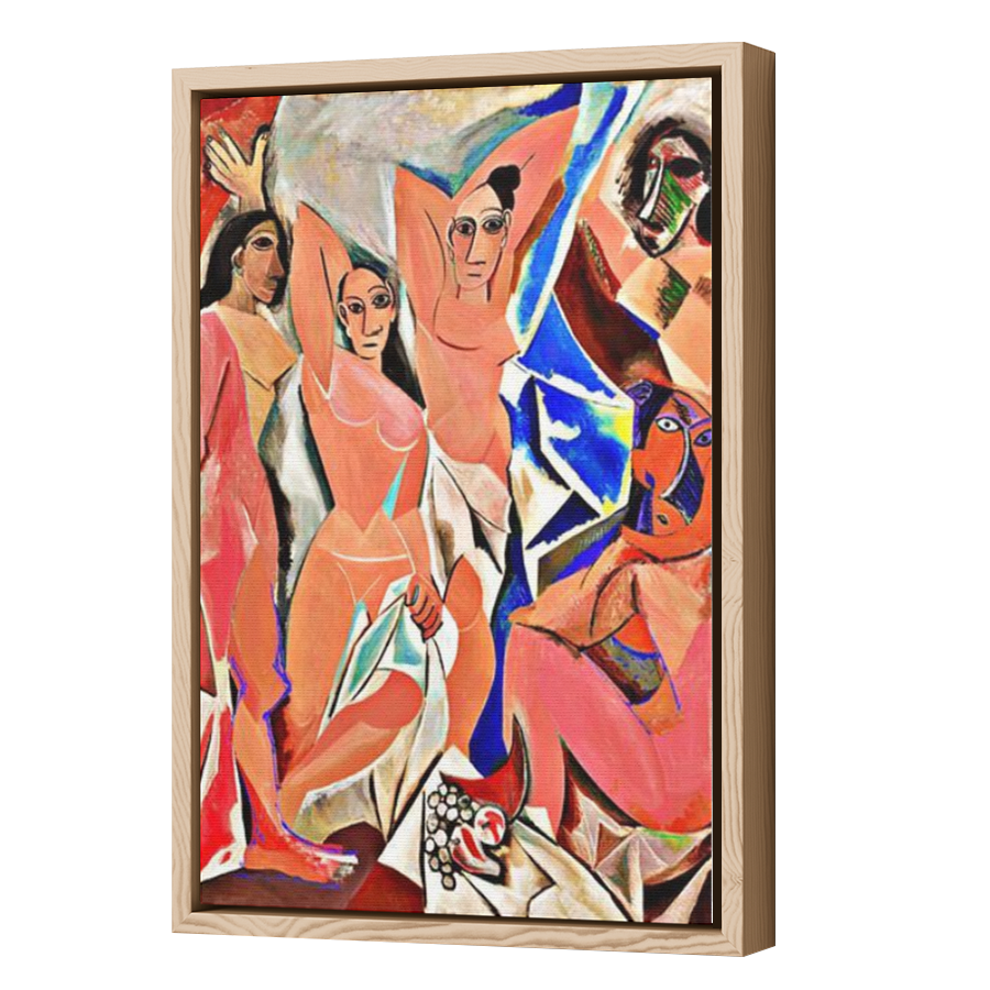 Thumbnail for Canvas - Wood Grain Floating Frame