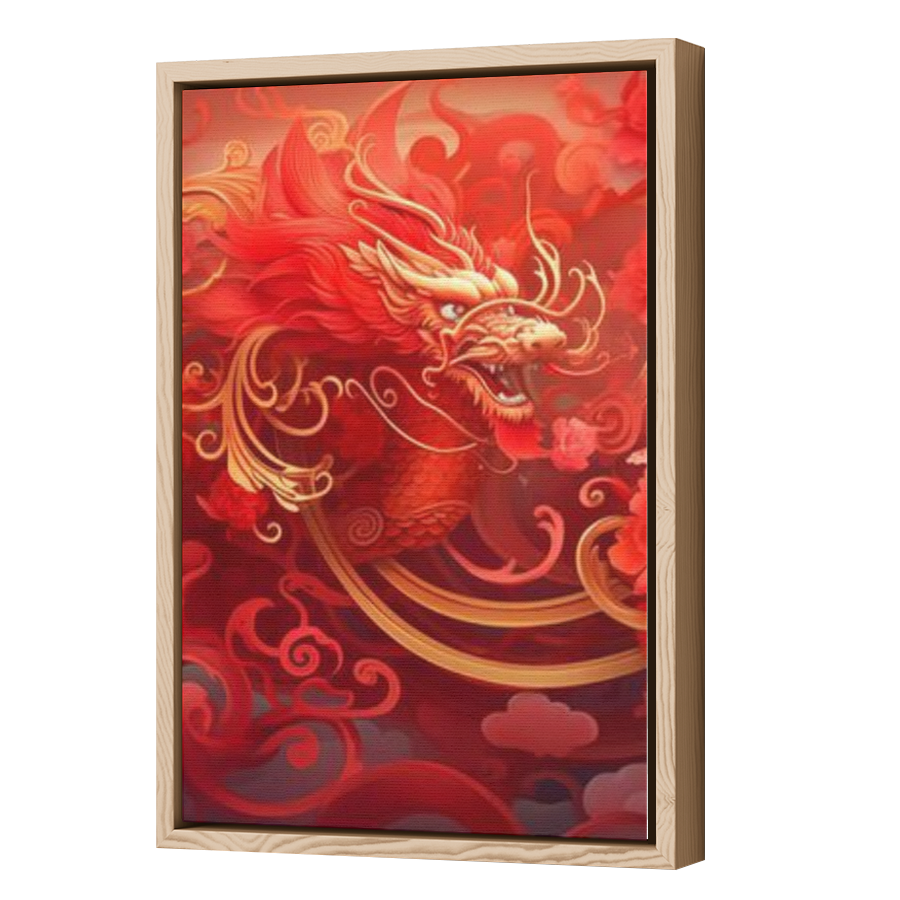 Thumbnail for Canvas - Wood Grain Floating Frame