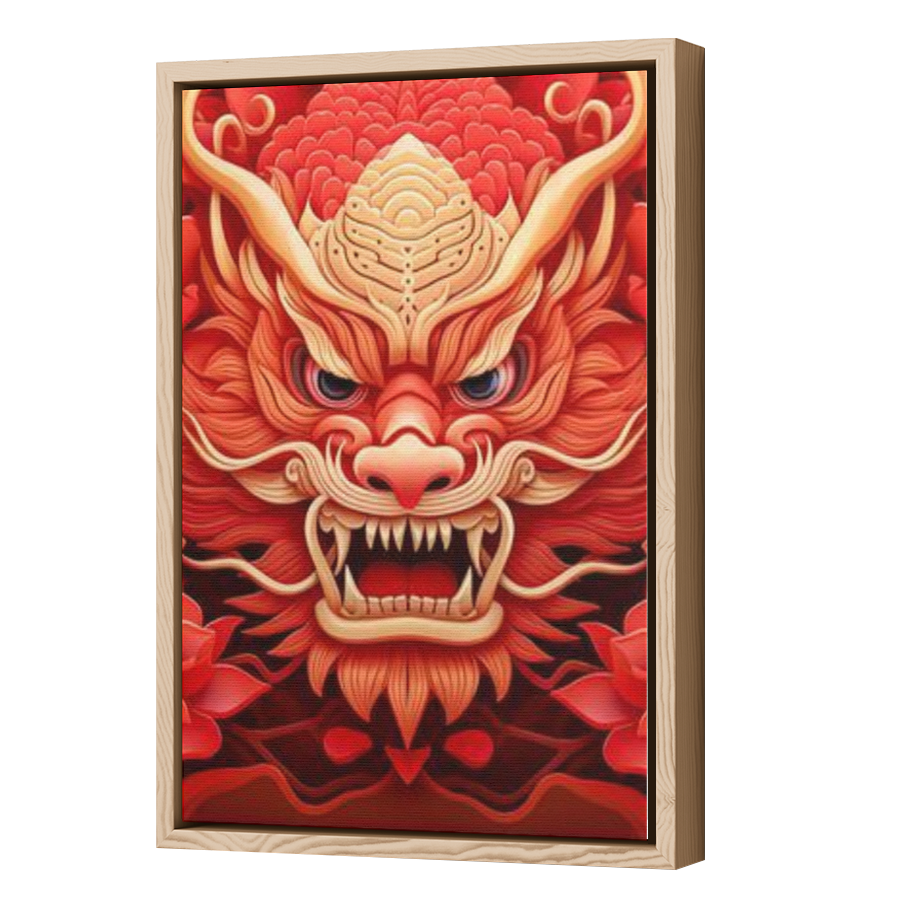 Thumbnail for Canvas - Wood Grain Floating Frame