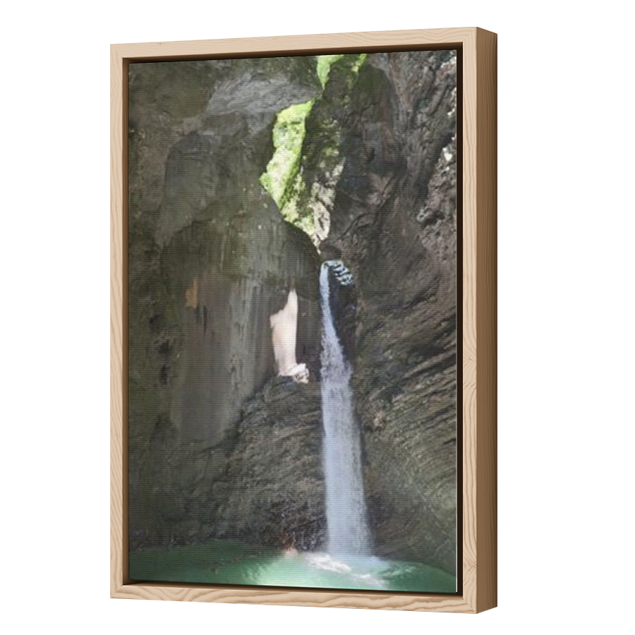 Thumbnail for Canvas - Wood Grain Floating Frame