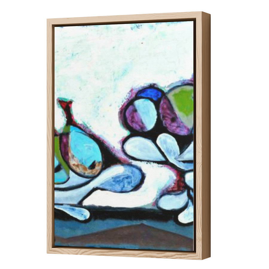 Thumbnail for Canvas - Wood Grain Floating Frame
