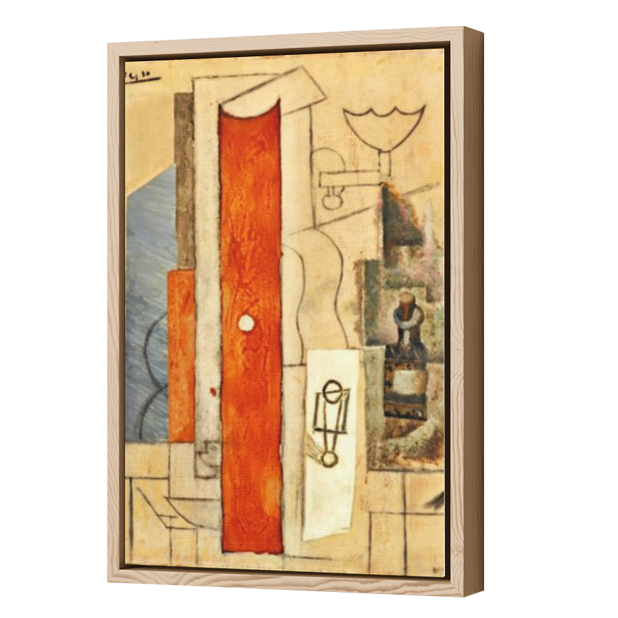 Thumbnail for Canvas - Wood Grain Floating Frame