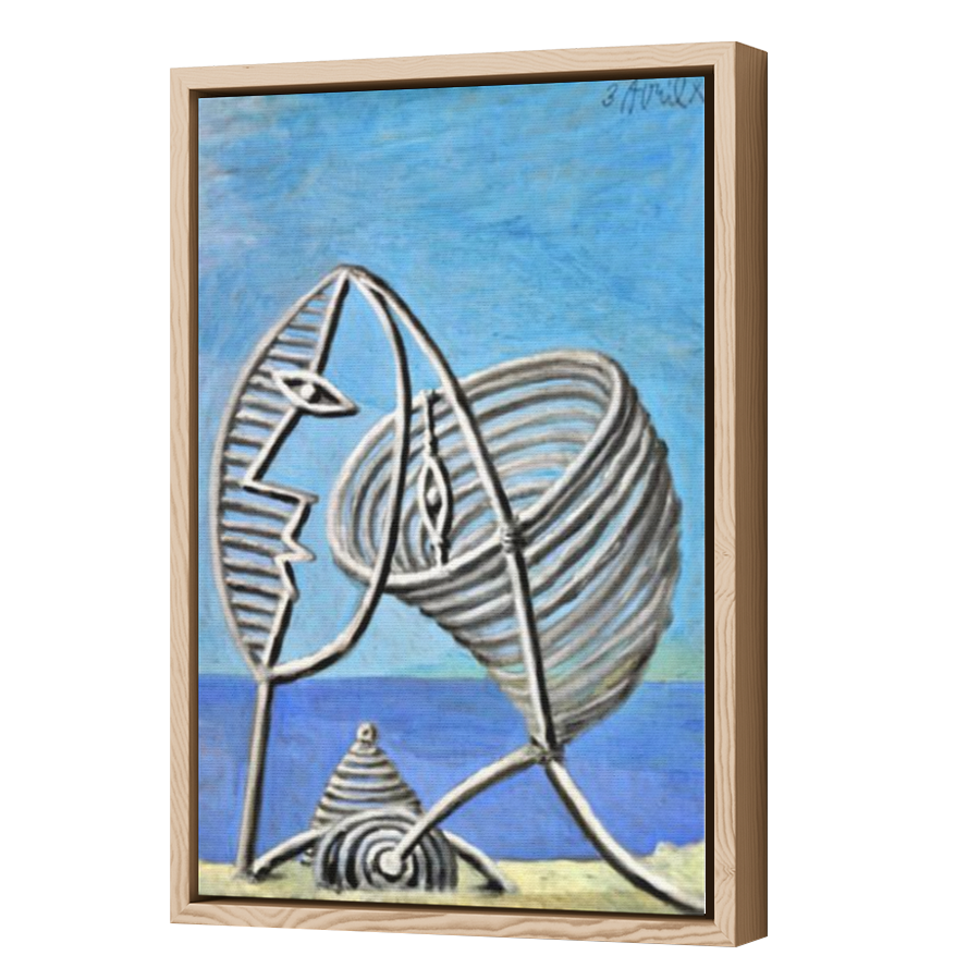Thumbnail for Canvas - Wood Grain Floating Frame