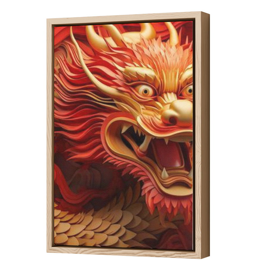 Thumbnail for Canvas - Wood Grain Floating Frame
