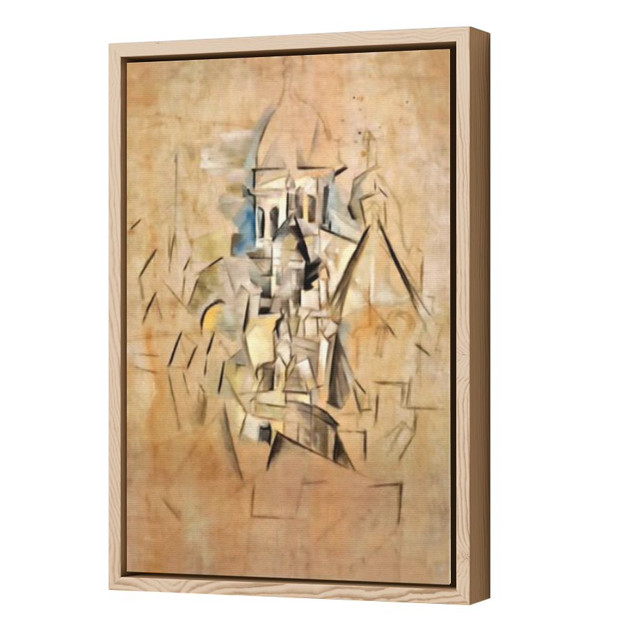 Thumbnail for Canvas - Wood Grain Floating Frame
