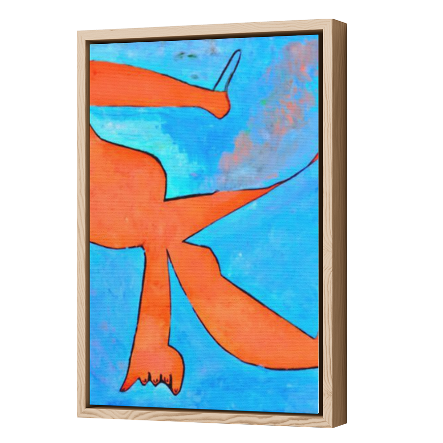 Thumbnail for Canvas - Wood Grain Floating Frame