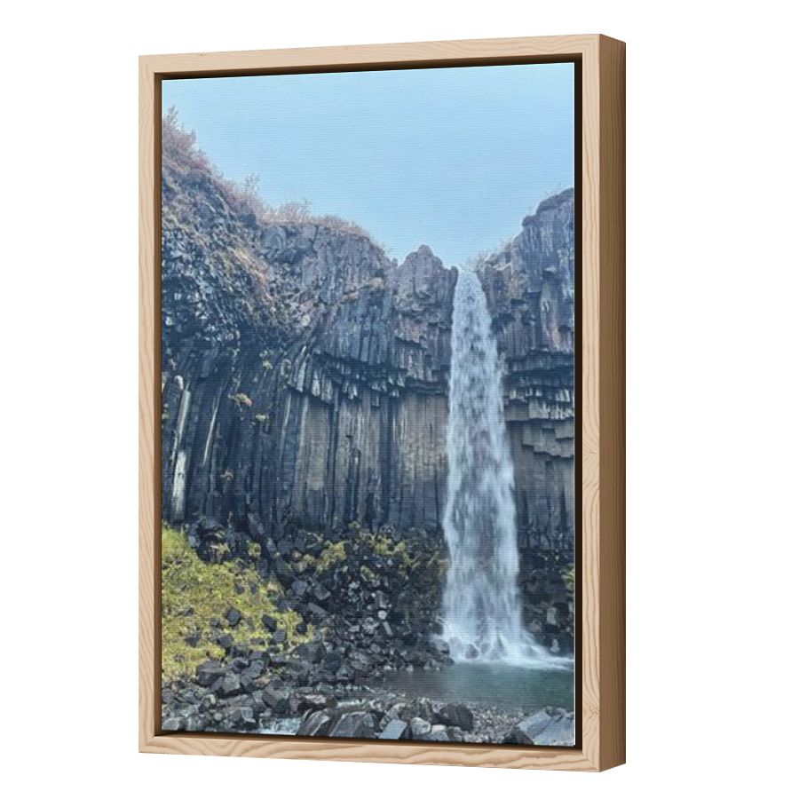 Thumbnail for Canvas - Wood Grain Floating Frame