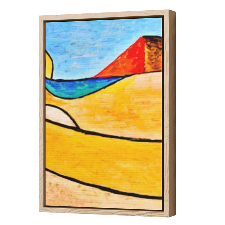 Thumbnail for Canvas - Wood Grain Floating Frame