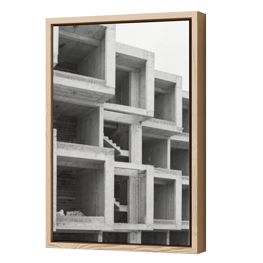 Thumbnail for Canvas - Wood Grain Floating Frame