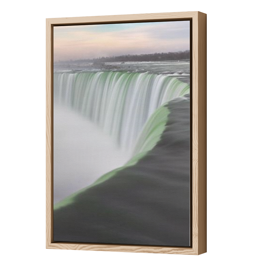 Thumbnail for Canvas - Wood Grain Floating Frame