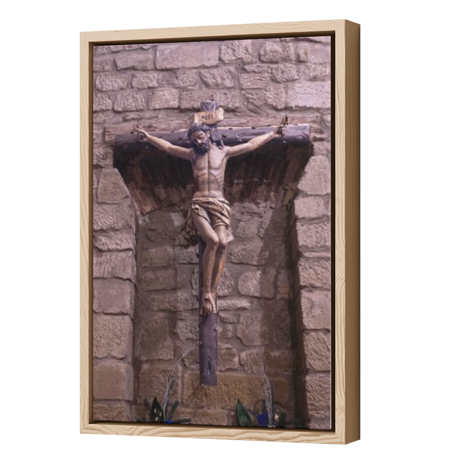Thumbnail for Canvas - Wood Grain Floating Frame