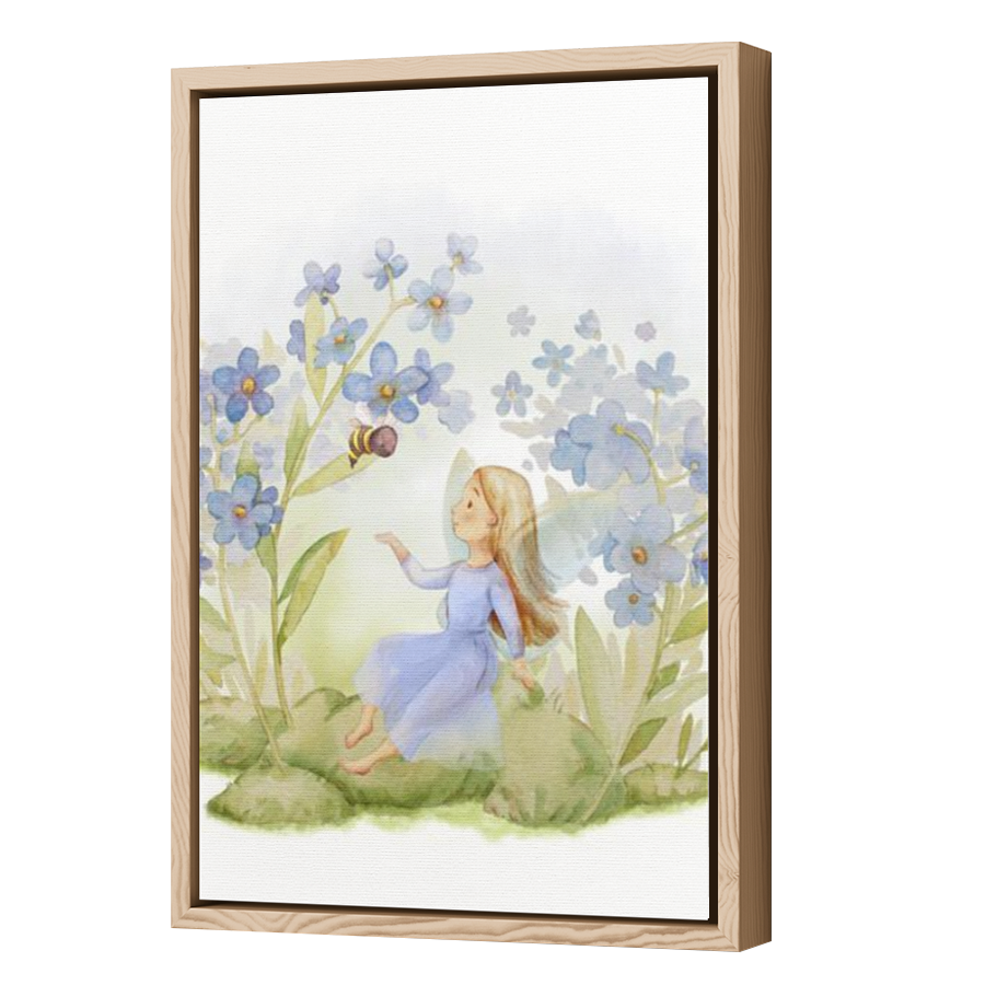 Thumbnail for Canvas - Wood Grain Floating Frame