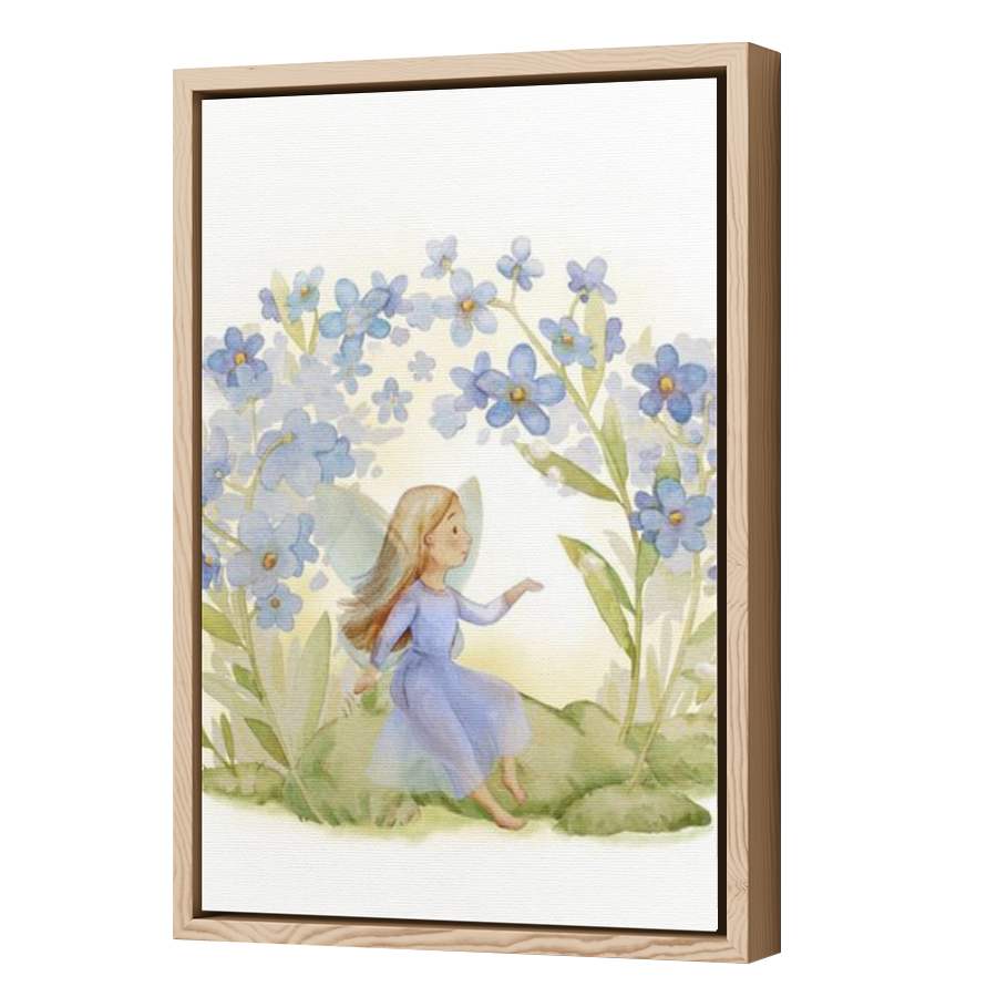 Thumbnail for Canvas - Wood Grain Floating Frame
