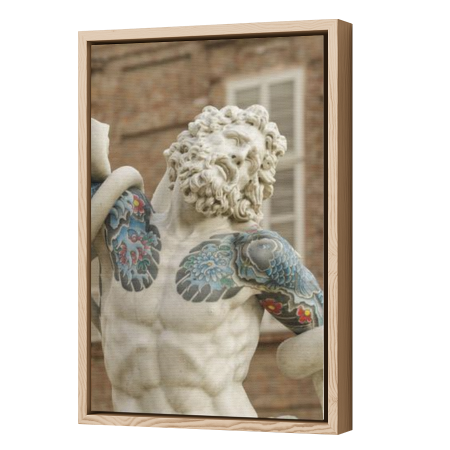 Thumbnail for Canvas - Wood Grain Floating Frame