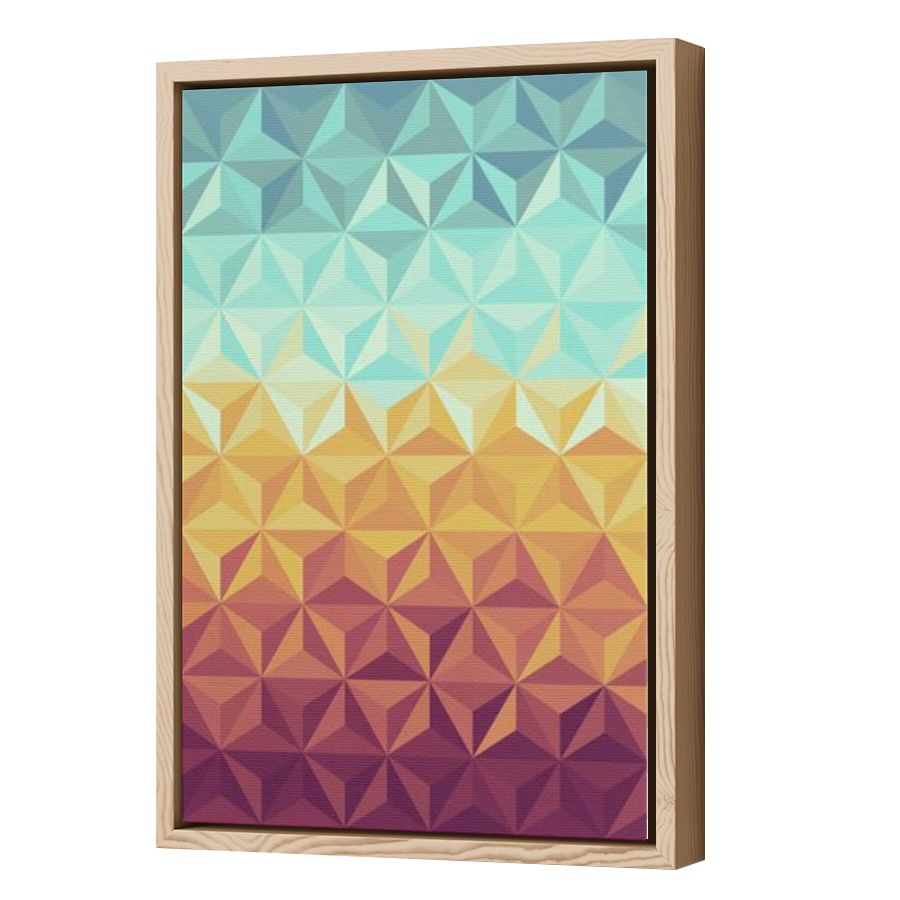 Thumbnail for Canvas - Wood Grain Floating Frame