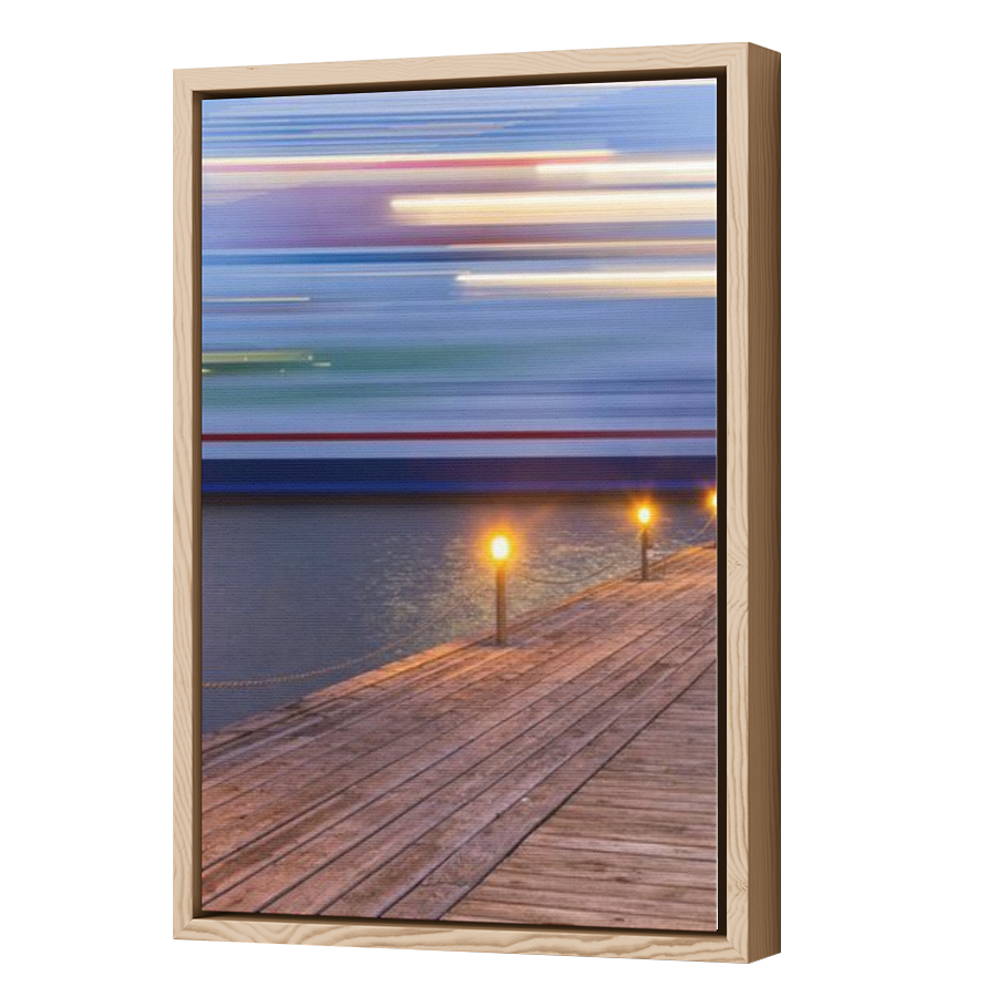 Thumbnail for Canvas - Wood Grain Floating Frame