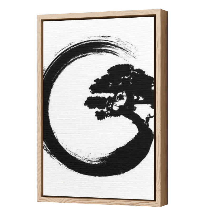 Thumbnail for Canvas - Wood Grain Floating Frame