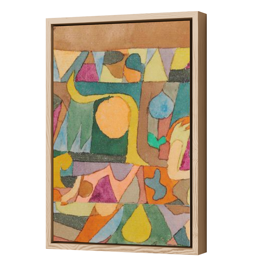 Thumbnail for Canvas - Wood Grain Floating Frame
