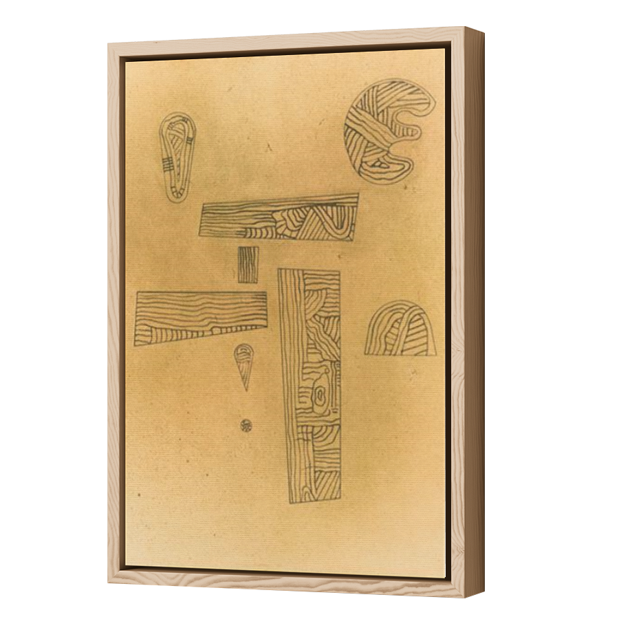 Thumbnail for Canvas - Wood Grain Floating Frame