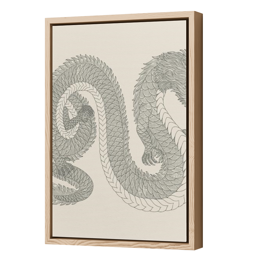 Thumbnail for Canvas - Wood Grain Floating Frame