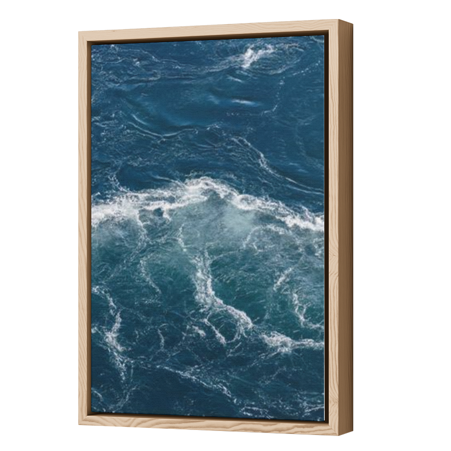 Thumbnail for Canvas - Wood Grain Floating Frame