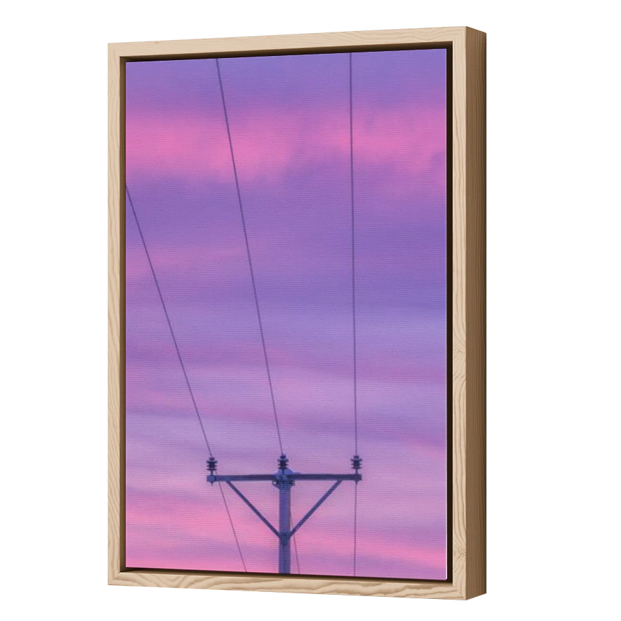 Thumbnail for Canvas - Wood Grain Floating Frame