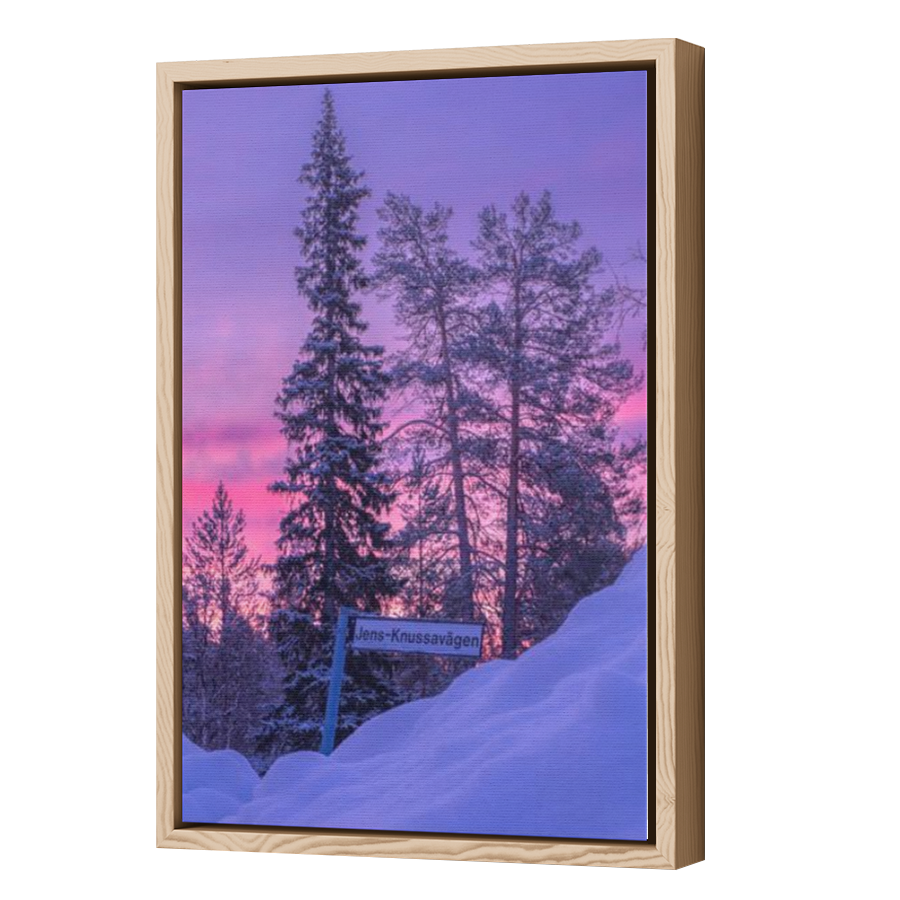 Thumbnail for Canvas - Wood Grain Floating Frame
