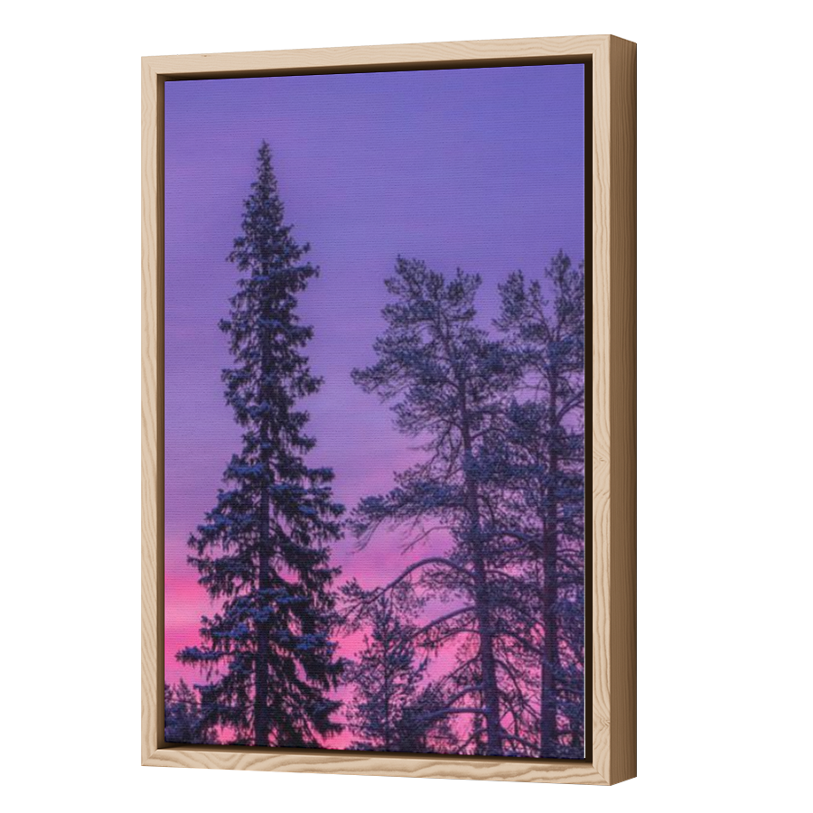 Thumbnail for Canvas - Wood Grain Floating Frame