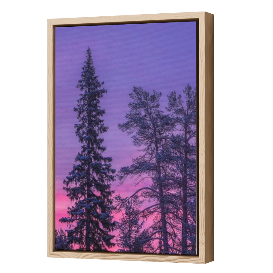 Thumbnail for Canvas - Wood Grain Floating Frame