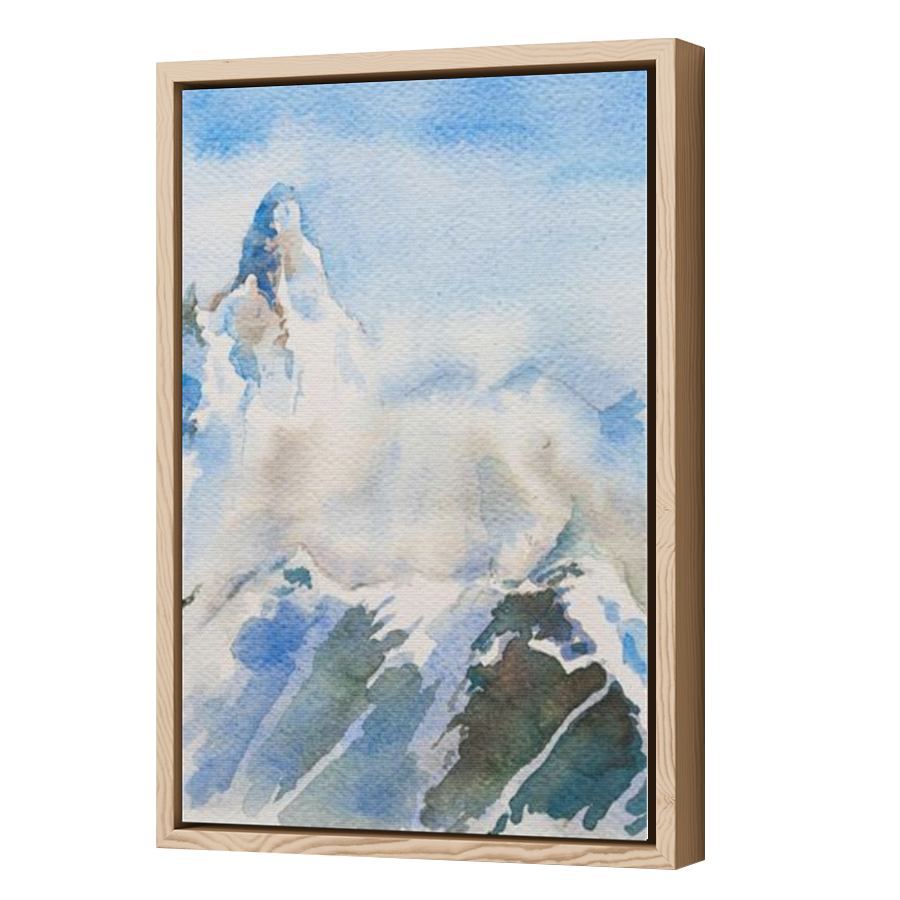 Thumbnail for Canvas - Wood Grain Floating Frame