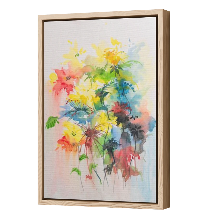 Thumbnail for Canvas - Wood Grain Floating Frame