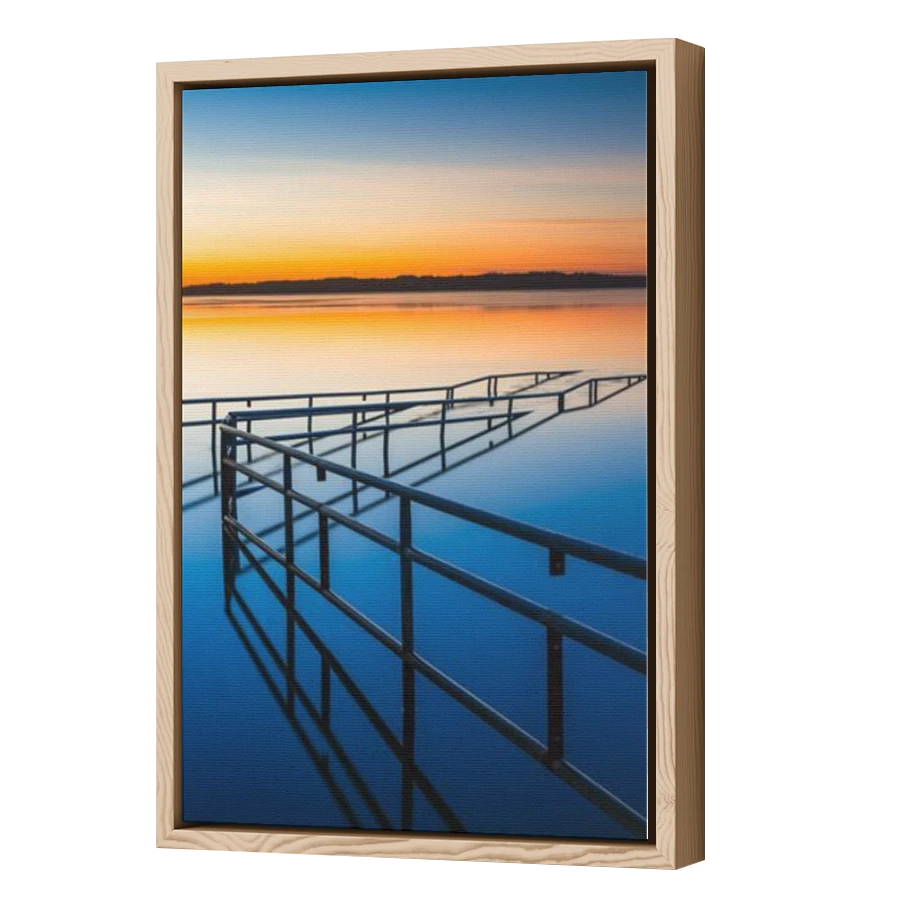 Thumbnail for Canvas - Wood Grain Floating Frame