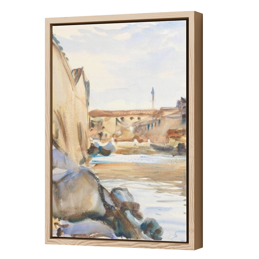 Thumbnail for Canvas - Wood Grain Floating Frame