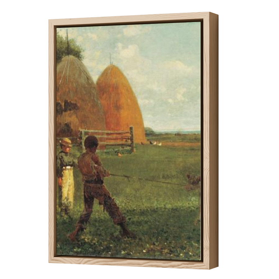 Thumbnail for Canvas - Wood Grain Floating Frame