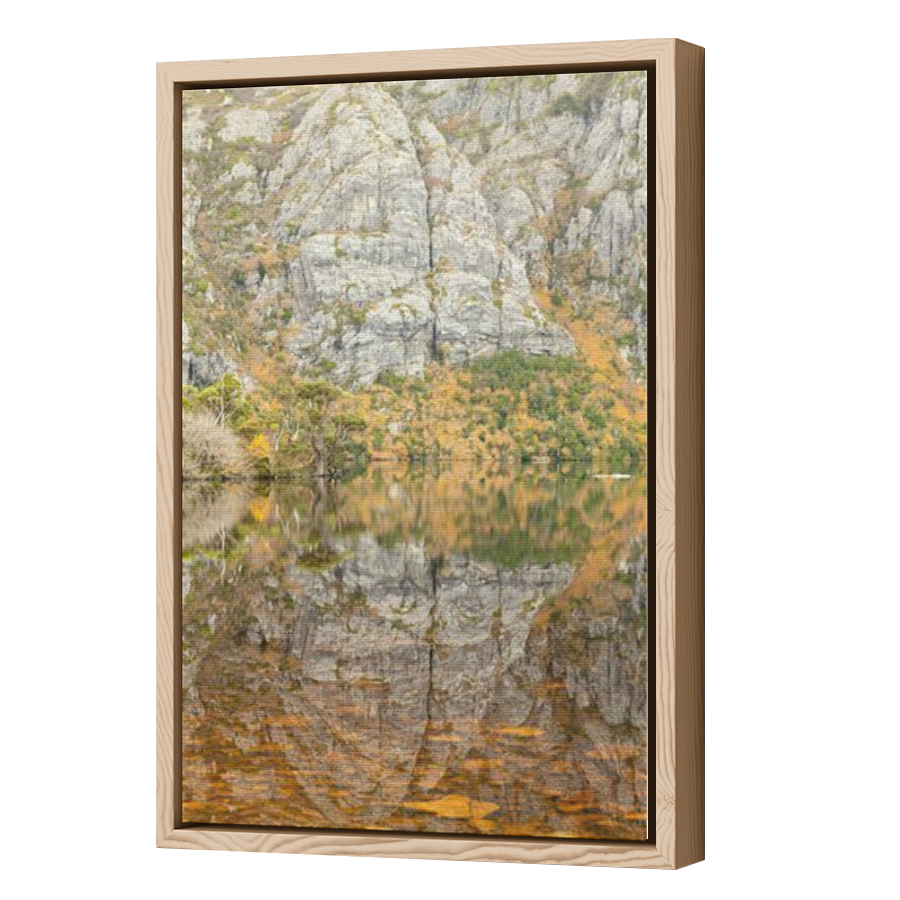 Thumbnail for Canvas - Wood Grain Floating Frame