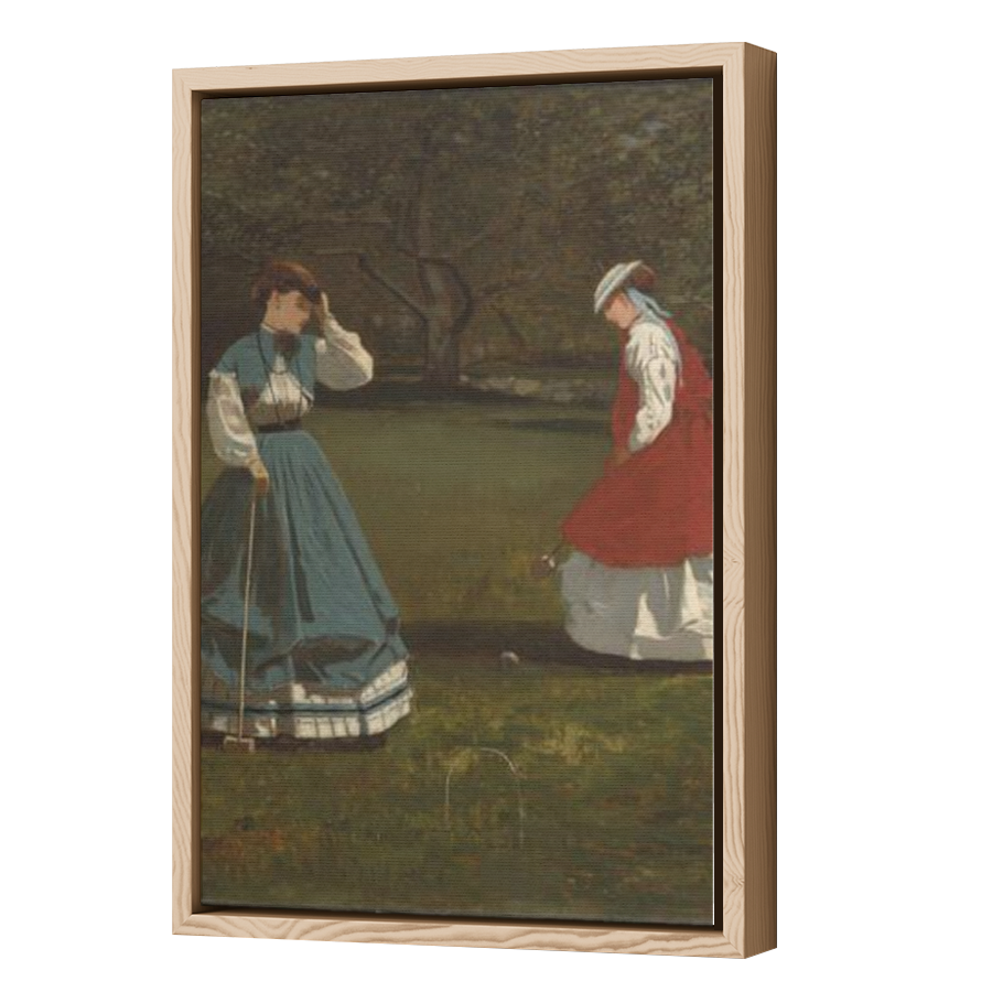 Thumbnail for Canvas - Wood Grain Floating Frame