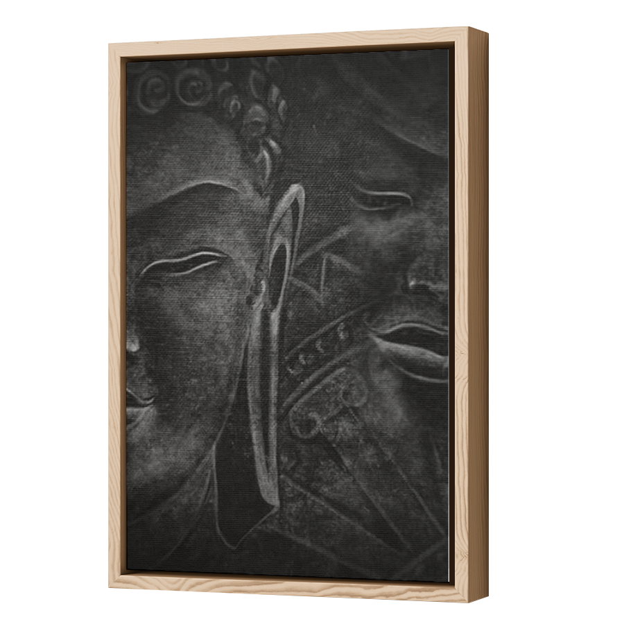 Thumbnail for Canvas - Wood Grain Floating Frame