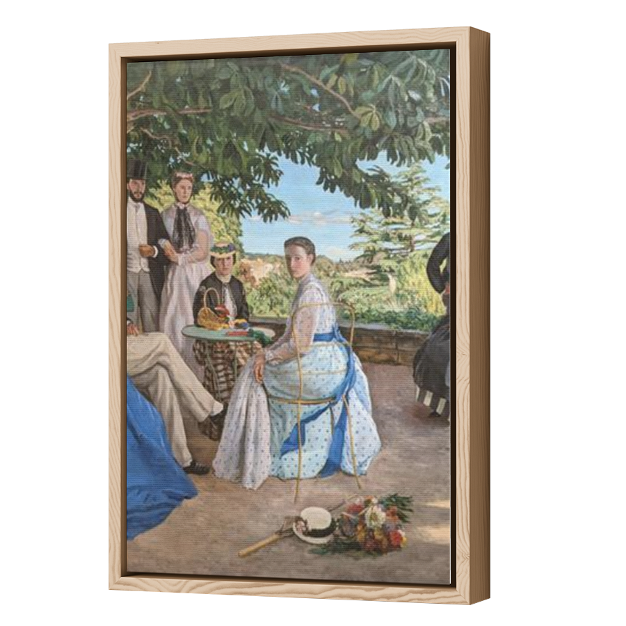 Thumbnail for Canvas - Wood Grain Floating Frame