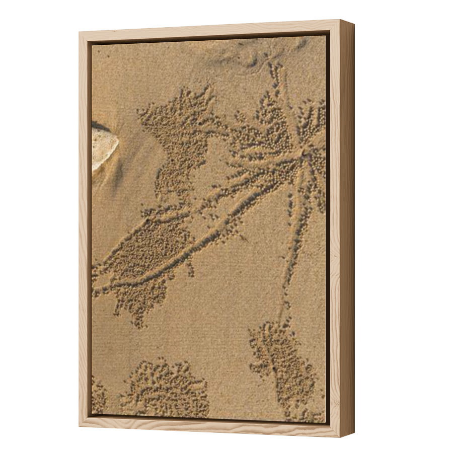 Thumbnail for Canvas - Wood Grain Floating Frame