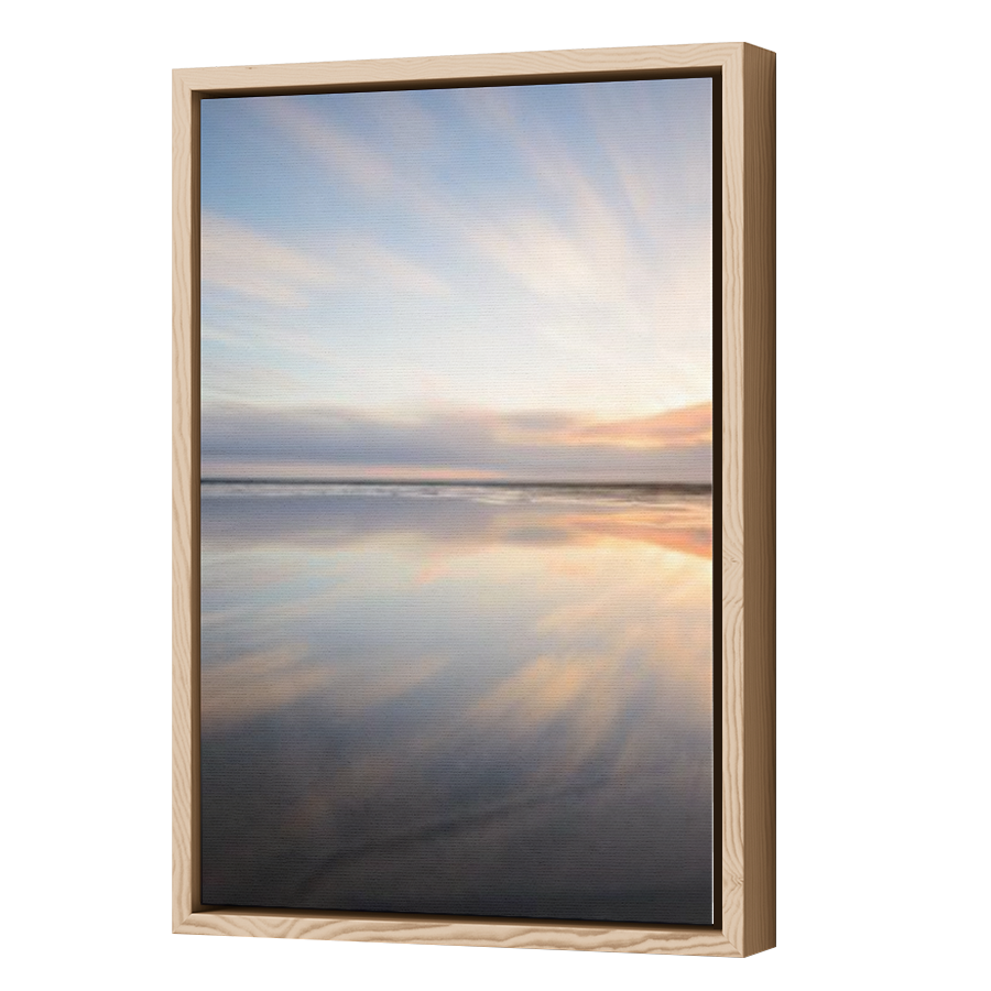 Thumbnail for Canvas - Wood Grain Floating Frame
