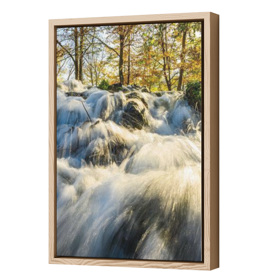Thumbnail for Canvas - Wood Grain Floating Frame