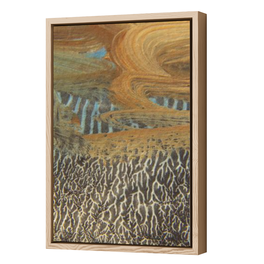 Thumbnail for Canvas - Wood Grain Floating Frame