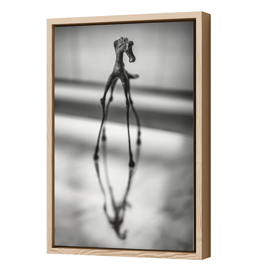 Thumbnail for Canvas - Wood Grain Floating Frame